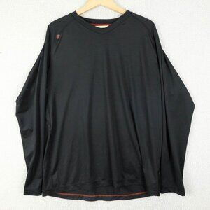 Rhone T Shirt Mens Extra Large Black Long Sleeve Crew Athletic Performance Gym